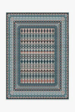 New ๐คฉ Ruggable Outdoor Juneau Teal Rose Rug ๐