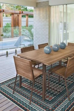 New 🤩 Ruggable Outdoor Juneau Teal Rose Rug 😀 -Outdoor Rugs Store juneau teal rose C RC OT021 57