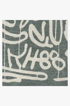 Flash Sale 😉 Ruggable Keith Haring Freestyle Slate Green 🤩 -Outdoor Rugs Store keith haring freestyle slate green D RC KH023 27