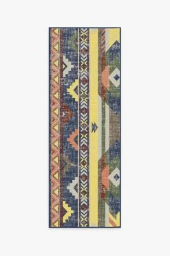 Best deal 🧨 Ruggable Kilim Batik Navy Rug 👍 -Outdoor Rugs Store kilim batik navy A RC 0195 27 V2
