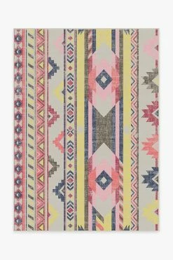 Deals 🌟 Ruggable Kilim Batik Pink Rug ⭐