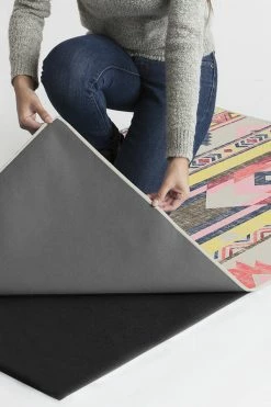 Deals 🌟 Ruggable Kilim Batik Pink Rug ⭐ -Outdoor Rugs Store kilim batik pink B RC 0177 27