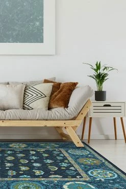 Flash Sale ✔️ Ruggable Latiff Midnight Blue Rug 🎉 -Outdoor Rugs Store latiff midnight blue C RC 0357 57