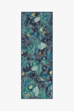 Outlet 🧨 Ruggable Leona Midnight Blue Rug 🔥 -Outdoor Rugs Store leona midnight blue A RC 0670 27 V2