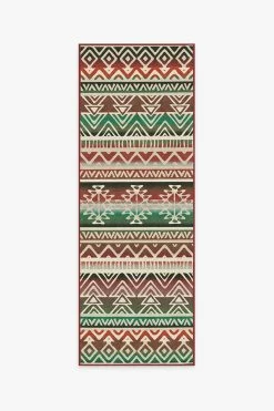 Discount 👍 Ruggable Linear Diamond Holiday Rug 🔥 -Outdoor Rugs Store linear diamond holiday A RC 0491 27