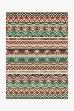 Discount 👍 Ruggable Linear Diamond Holiday Rug 🔥