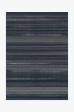 Promo 😀 Ruggable Linear Striped Navy Rug 🔔