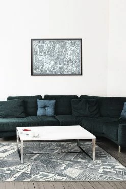 Buy 🤩 Ruggable Lux Slate Blue Rug 🥰 -Outdoor Rugs Store lux slate blue C RC 0733 57 V3