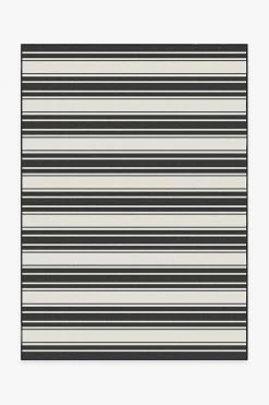 Best deal 😀 Ruggable Outdoor Marina Stripe Black Rug 👏