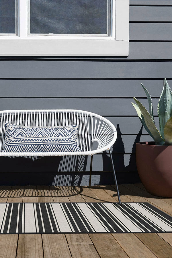 Best deal ๐ Ruggable Outdoor Marina Stripe Black Rug ๐ 8 Best deal ๐ Ruggable Outdoor Marina Stripe Black Rug ๐ - Image 8