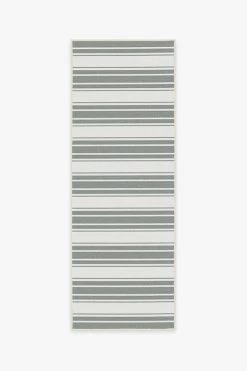 New ⭐ Ruggable Outdoor Marina Stripe Grey Rug 💯 -Outdoor Rugs Store marina stripe grey B RC TR010 27