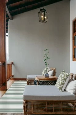 Promo ⌛ Ruggable Outdoor Marina Stripe Sage Green Rug 🧨 -Outdoor Rugs Store marina stripe sage green C RC TR011 27