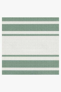 Promo ⌛ Ruggable Outdoor Marina Stripe Sage Green Rug 🧨 -Outdoor Rugs Store marina stripe sage green D RC TR011 57