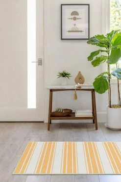Outlet 👏 Ruggable Outdoor Marina Stripe Yellow Rug ⌛ -Outdoor Rugs Store marina stripe yellow C RC TR012 27