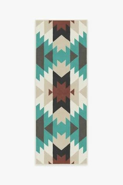 Coupon ⭐ Ruggable Mariposa Turquoise Rug 😉 -Outdoor Rugs Store mariposa turquoise A RC 0708 27 V2