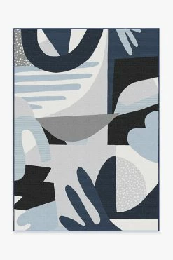 Deals 🥰 Ruggable Outdoor Medley Blue & Grey Rug 🎁