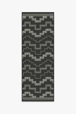 Outlet 🧨 Ruggable Outdoor Meseta Black Rug 🌟 -Outdoor Rugs Store meseta black A RC OD041 27