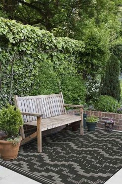 Outlet 🧨 Ruggable Outdoor Meseta Black Rug 🌟 -Outdoor Rugs Store meseta black C RC OD041 57