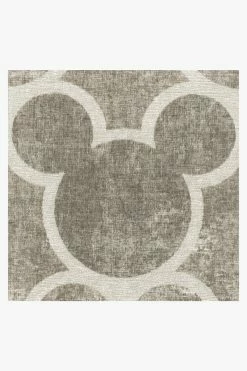 Outlet 🔥 Ruggable Mickey Trellis Ash Grey Rug 🎁 -Outdoor Rugs Store mickey trellis ash grey D RC DY001 27