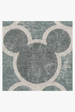 Promo 🛒 Ruggable Mickey Trellis Slate Rug ✨ -Outdoor Rugs Store mickey trellis slate D RC DY003 27 V2