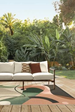 Wholesale ⌛ Ruggable Monica Ahanonu Outdoor Mango Desert Sage Rug 🌟 -Outdoor Rugs Store monica ahanonu mango desert sage C RC AH002 57