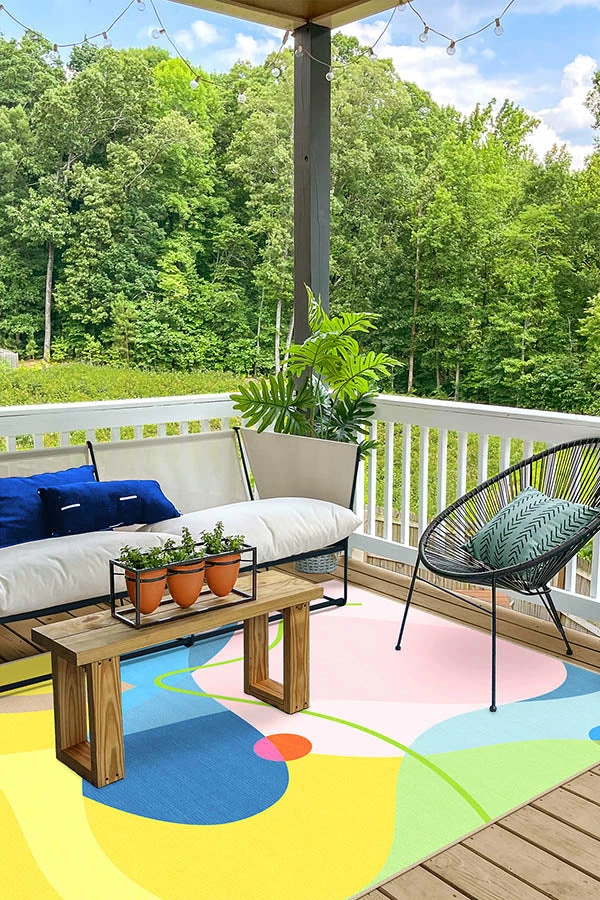 Cheap โค๏ธ Ruggable Monica Ahanonu Outdoor Mango Sunny Pink Rug ๐ 4 Cheap โค๏ธ Ruggable Monica Ahanonu Outdoor Mango Sunny Pink Rug ๐ - Image 4