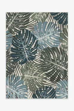 Hot Sale 🧨 Ruggable Sale Monstera Jade Rug 👍