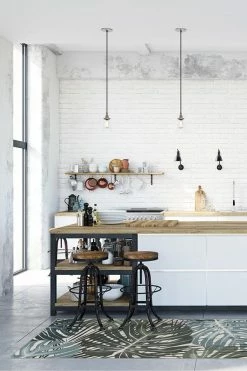 Hot Sale 🧨 Ruggable Sale Monstera Jade Rug 👍 -Outdoor Rugs Store monstera jade C RC TP028 27