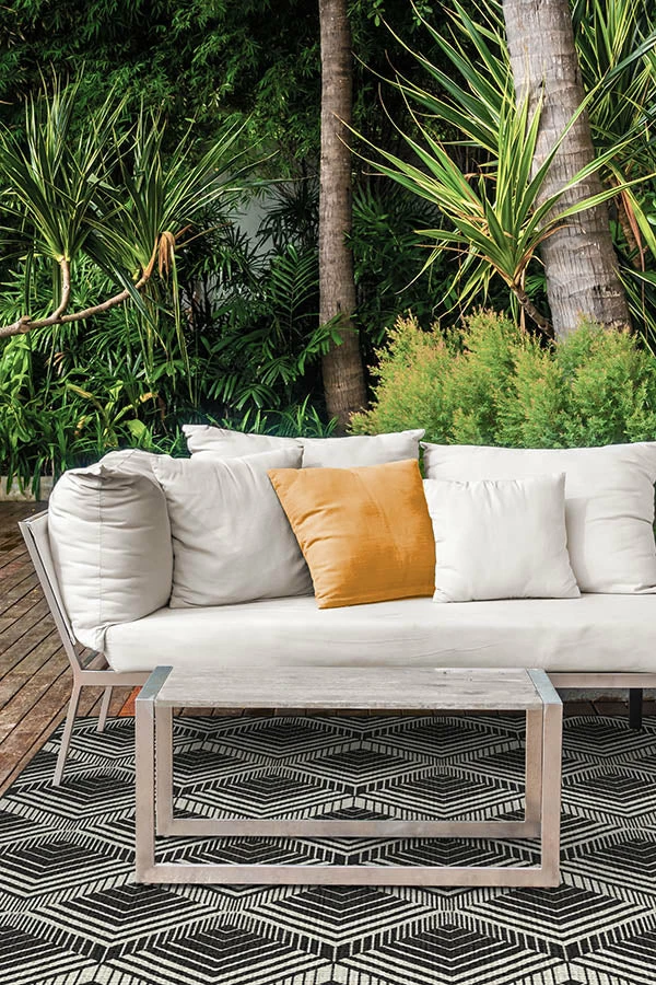 Wholesale ๐ Ruggable Outdoor Motus Diamond Black Rug ๐งจ 4 Wholesale ๐ Ruggable Outdoor Motus Diamond Black Rug ๐งจ - Image 4