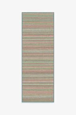 Hot Sale 😀 Ruggable Multi Stripe Holiday Rug ✨ -Outdoor Rugs Store multi stripe holiday A RC 0229 27 V2