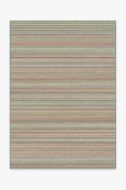 Hot Sale 😀 Ruggable Multi Stripe Holiday Rug ✨