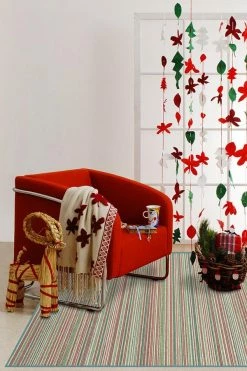 Hot Sale 😀 Ruggable Multi Stripe Holiday Rug ✨ -Outdoor Rugs Store multi stripe holiday C RC 0229 57 V2