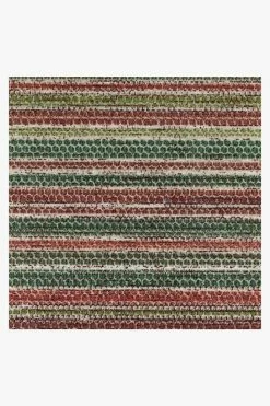 Hot Sale 😀 Ruggable Multi Stripe Holiday Rug ✨ -Outdoor Rugs Store multi stripe holiday D RC 0229 27