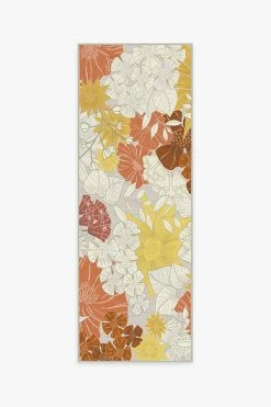 New 🎉 Ruggable Nani Orange Cream Rug 🎁 -Outdoor Rugs Store nani orange cream A RC 0592 27 V2