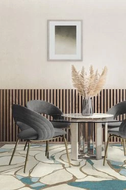 Cheap 👏 Ruggable Nina Takesh Aude Teal & Ivory Rug ✨ -Outdoor Rugs Store nina takesh aude teal ivory C RC NT006 57