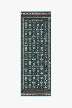 Best Pirce ❤️ Ruggable Noorani Teal Blue Rug 😍 -Outdoor Rugs Store noorani teal blue A RC MT010 27