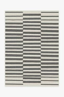 Best reviews of ✔️ Ruggable Outdoor Offset Stripe Black Rug 🎁