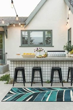 Hot Sale ⌛ Ruggable Outdoor Ombra Teal Rug 😉 -Outdoor Rugs Store ombra teal C RC OT005 27