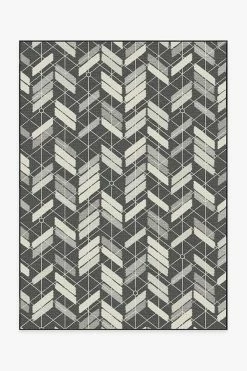 Brand new 🧨 Ruggable Outdoor Painted Chevron Black Rug 🥰