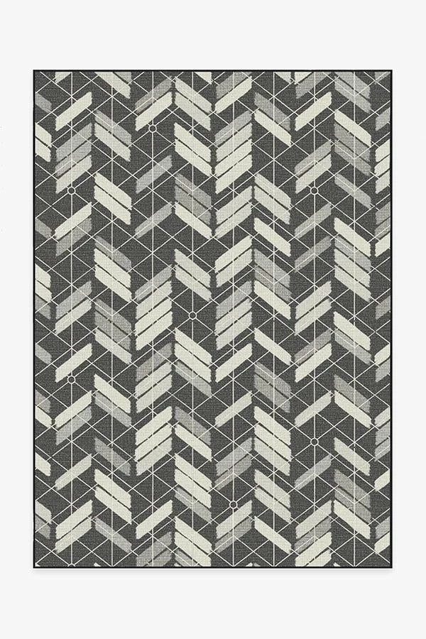 Brand new 🧨 Ruggable Outdoor Painted Chevron Black Rug 🥰 1 Brand new 🧨 Ruggable Outdoor Painted Chevron Black Rug 🥰