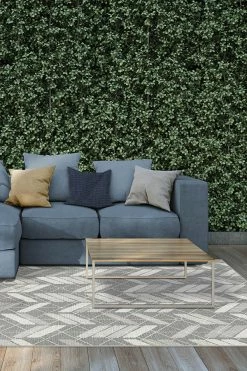 Best Sale 🛒 Ruggable Outdoor Painted Chevron Grey Rug 😉 -Outdoor Rugs Store painted chevron grey C RC OD046 57 V3