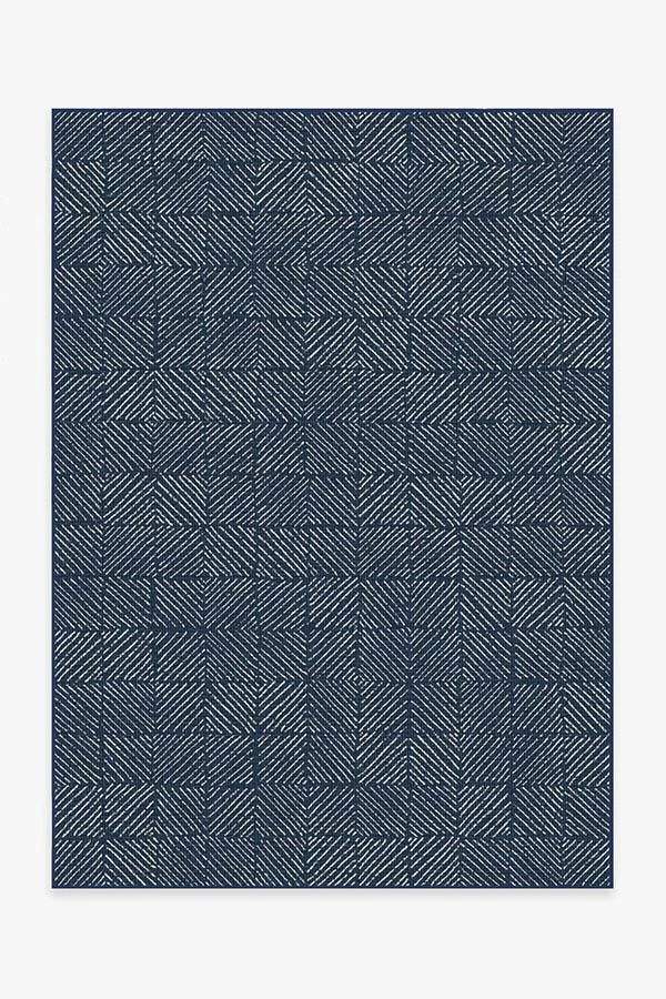 Best deal 🎉 Ruggable Outdoor Parquet Navy Rug 🎁 1 Best deal 🎉 Ruggable Outdoor Parquet Navy Rug 🎁