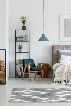 Best deal 💯 Ruggable Pico Diamond Teal Rug 💯 -Outdoor Rugs Store pico diamond teal C RC 0533 27 V4