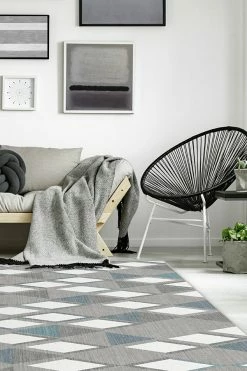 Best deal 💯 Ruggable Pico Diamond Teal Rug 💯 -Outdoor Rugs Store pico diamond teal C RC 0533 57 V4