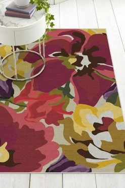 Best Pirce ⌛ Ruggable Poppy Floral Brights Rug 🛒 -Outdoor Rugs Store poppy floral brights C RC 0298 57 V2