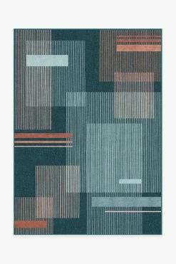 Budget 🧨 Ruggable Sale Quadra Teal Rug 😀
