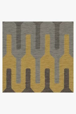 New 💯 Ruggable Retro Danish Grey Taupe Rug 🥰 -Outdoor Rugs Store retro danish grey taupe D RC RE123 27 V2