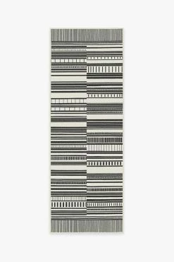 Best deal 🛒 Ruggable Outdoor Riviera Stripe Black & White Rug ✨ -Outdoor Rugs Store riviera stripe black white A RC OT008 27