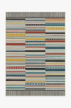 Budget ✔️ Ruggable Outdoor Riviera Stripe Multicolor Rug ❤️