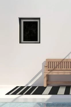 Cheapest ❤️ Ruggable Outdoor Sailmaker Stripe Black Rug 👍 -Outdoor Rugs Store sailmaker stripe black C RC OD017 27